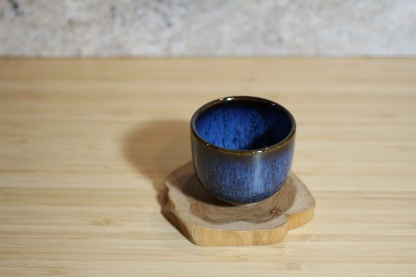 90ml 遠紅外線天目釉 直身圓口茶杯 酒杯 鶯歌名家葉敏祥作 