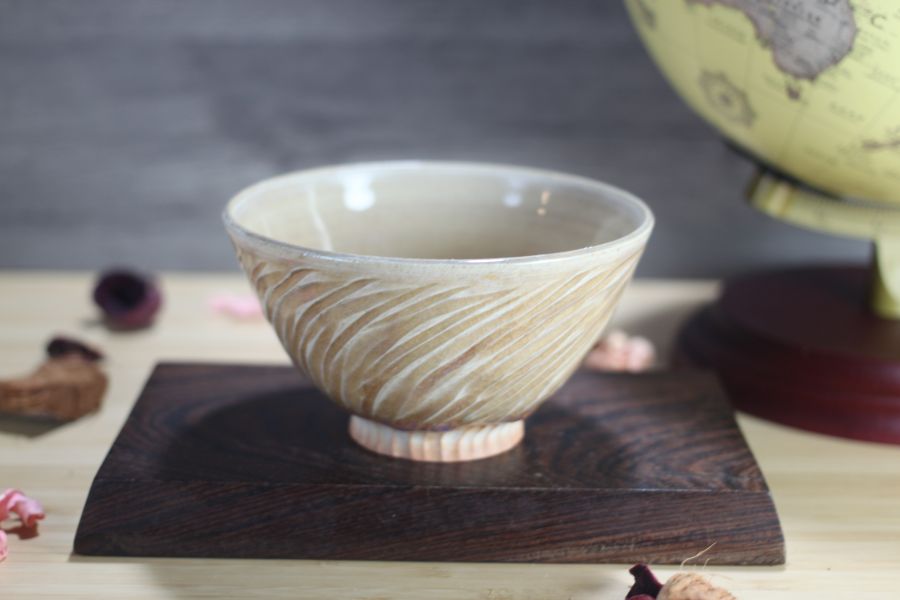 340ml 手拉坯餐碗 湯碗 慢火雅風許庭嘉生活陶 