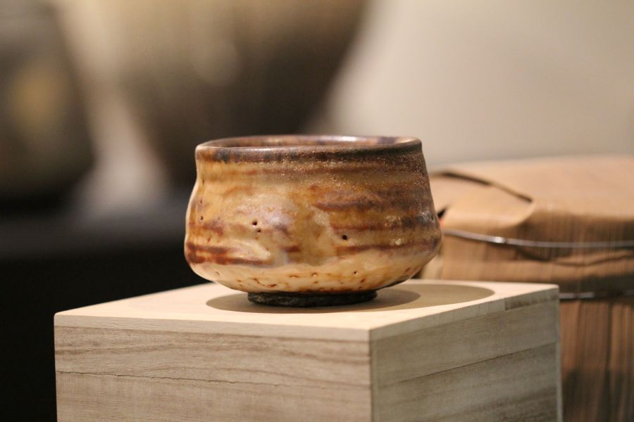 志野釉 柴燒茶碗-張膺康老師 