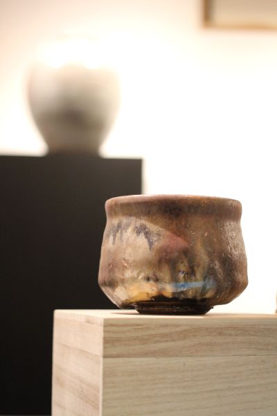 志野釉 柴燒茶碗-張膺康老師 