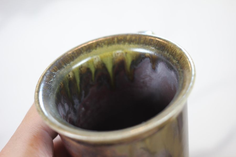 柴燒古銅金 方韻杯 咖啡杯 台灣鶯歌製 