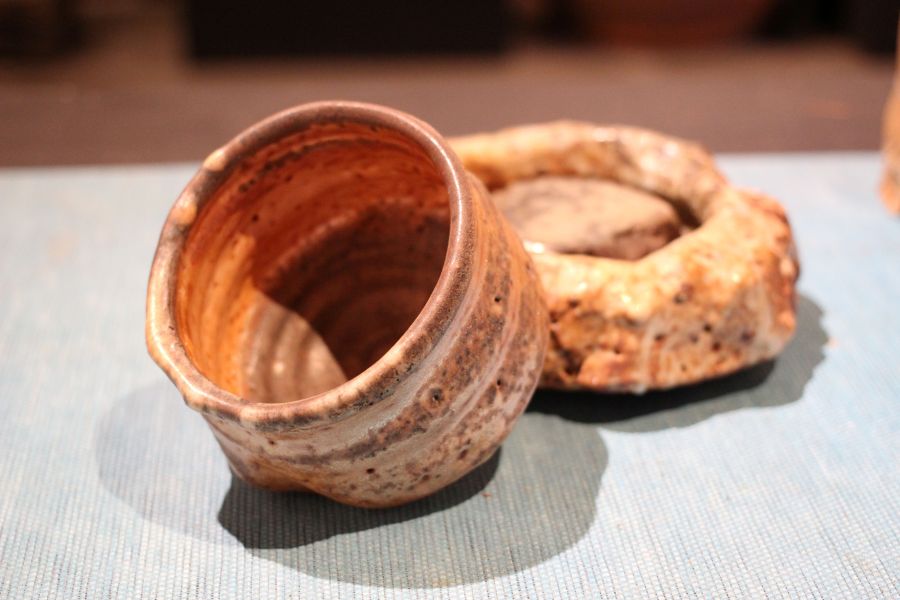 志野釉 柴燒茶碗-張膺康老師 