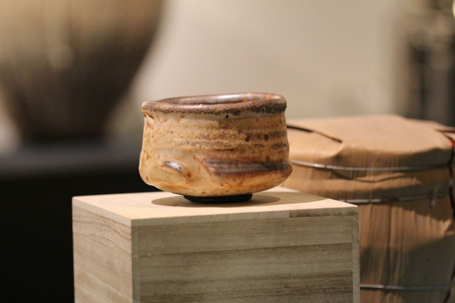 志野釉 柴燒茶碗-張膺康老師 