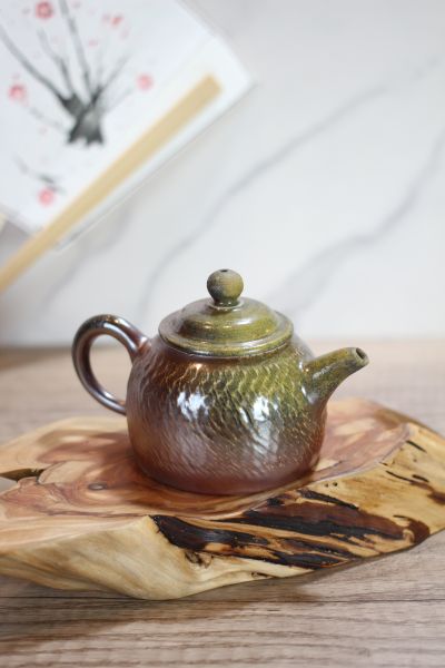 天然落灰 柴燒茶壺-葉敏祥老師 