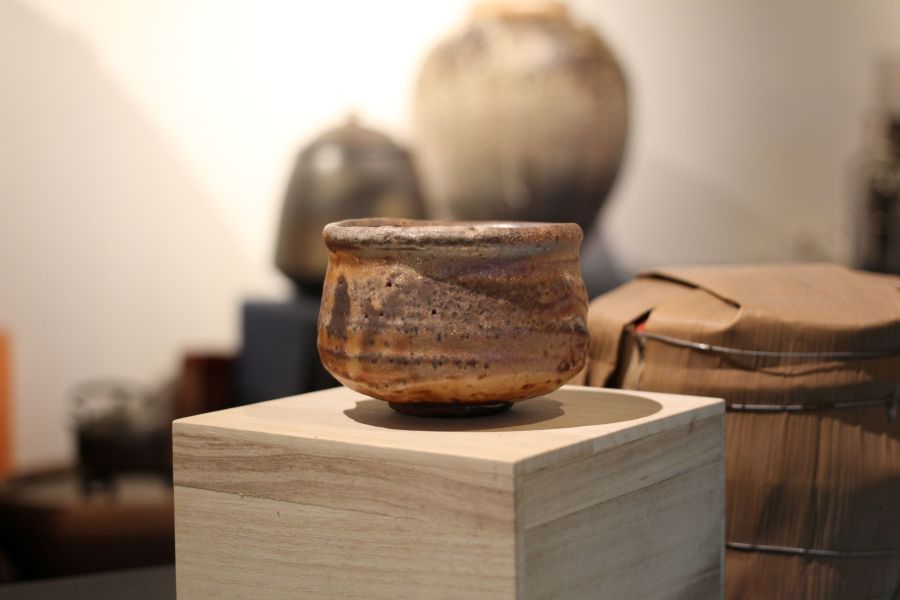 志野釉 柴燒茶碗-張膺康老師 