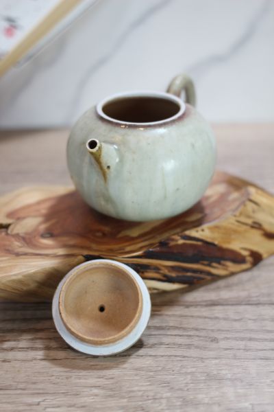 上釉柴燒茶壺-葉敏祥老師 