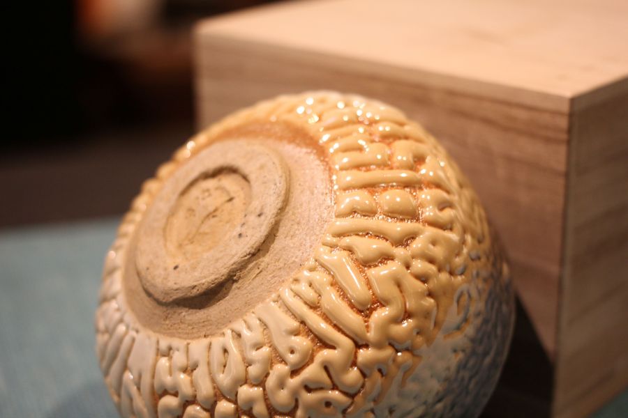 志野釉 柴燒茶碗-張膺康老師 