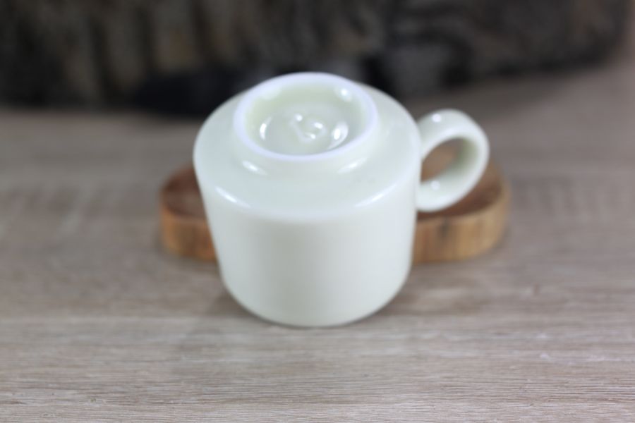 牙黃 單色 咖啡杯 自然釉小緣杯 台灣製 80ml 