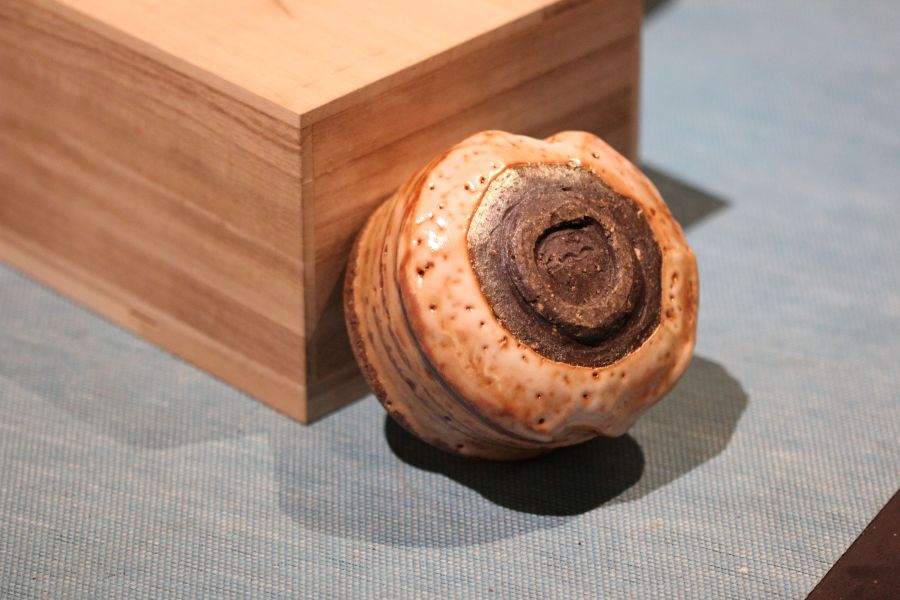 志野釉 柴燒茶碗-張膺康老師 