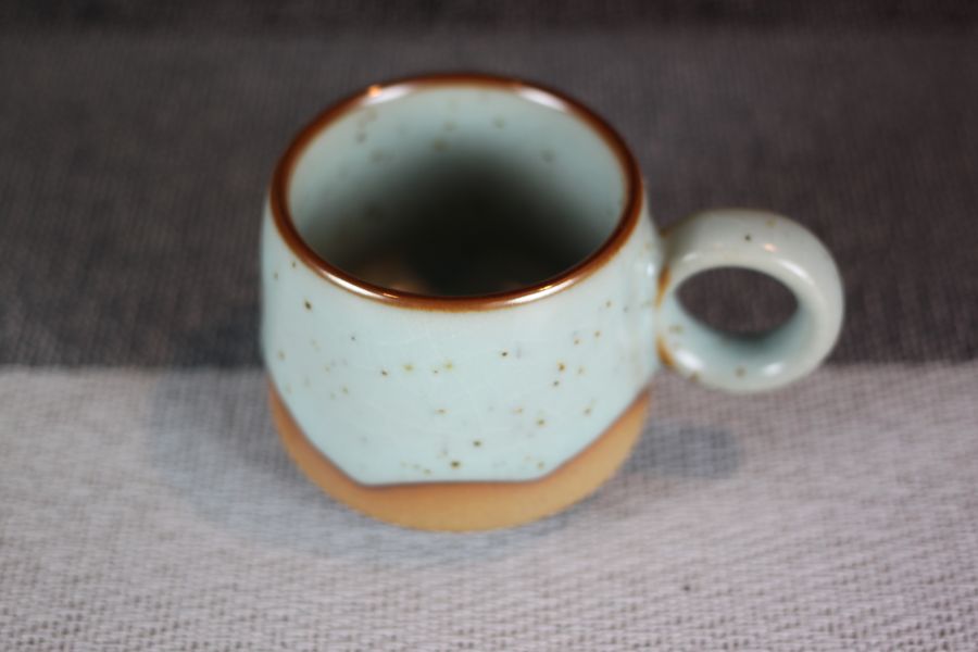 半山水 鐵斑汝窯 咖啡杯 自然釉小緣杯 台灣製 80ml 