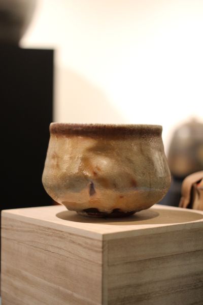 志野釉 柴燒茶碗-張膺康老師 