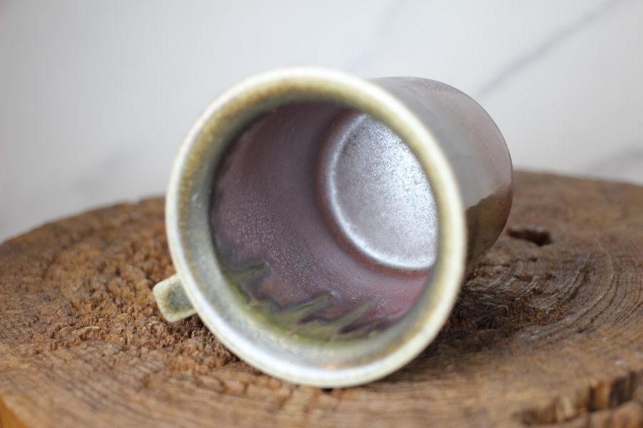 240ml 柴燒古銅金 方韻杯 咖啡杯 台灣鶯歌製 