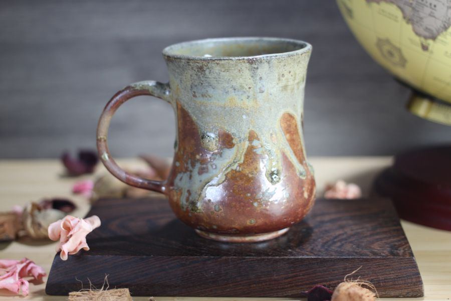 340ml 手拉坯馬克杯 咖啡杯 慢火雅風許庭嘉生活陶 