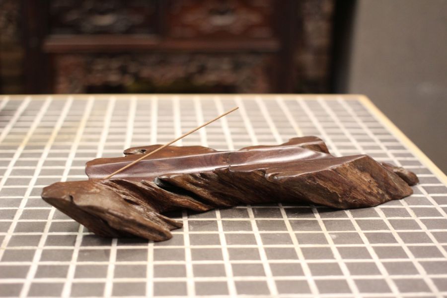 硬木 隨形臥香座 木藝擺飾 三峽日月坊出品 