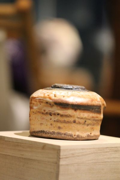 志野釉 柴燒茶碗-張膺康老師 