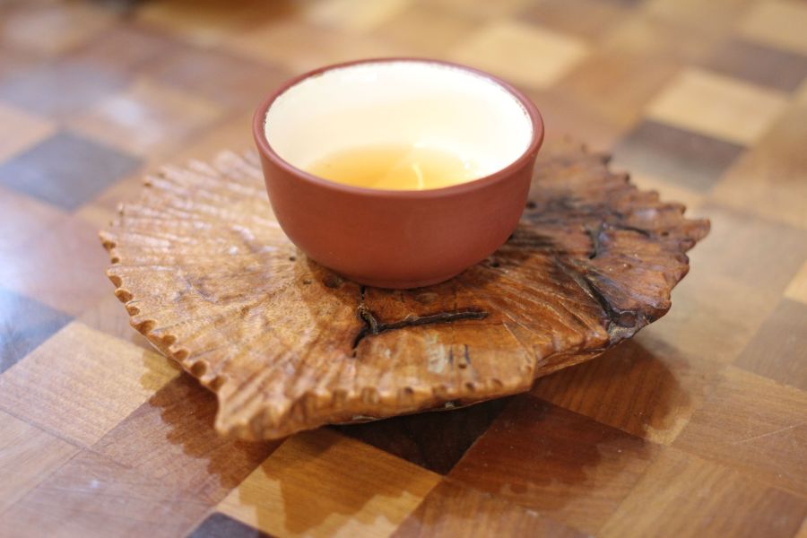 老樟木 奇木杯墊 手工荷葉紋 三峽日月坊出品 