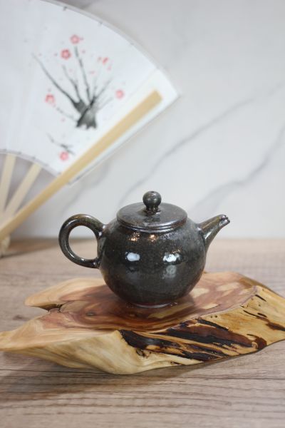 銅紅釉 柴燒茶壺-葉敏祥老師 