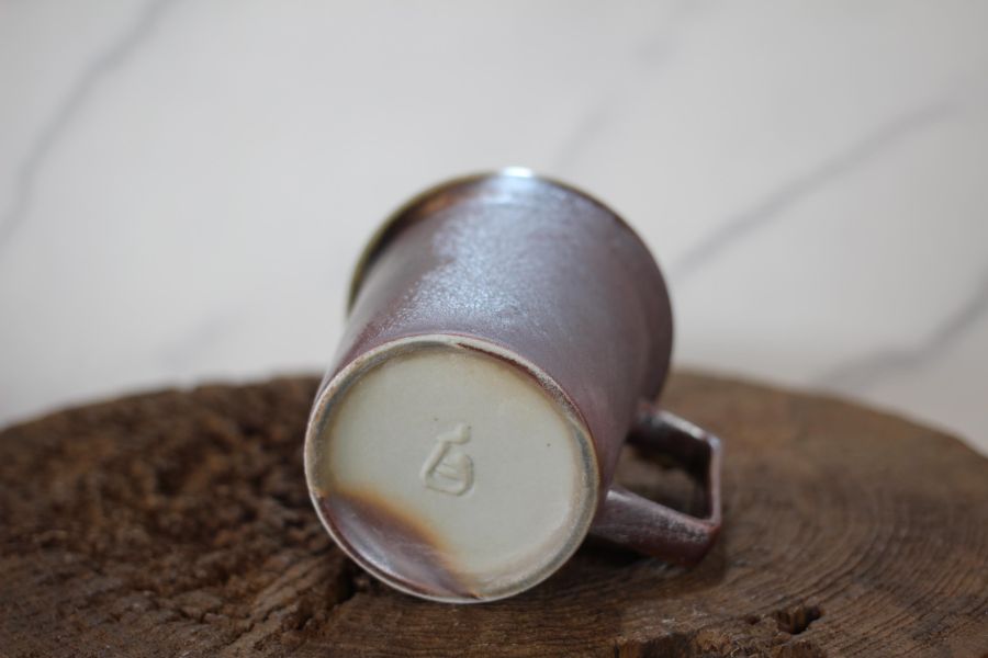 240ml 柴燒古銅金 方韻杯 咖啡杯 台灣鶯歌製 