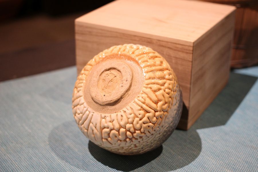 志野釉 柴燒茶碗-張膺康老師 