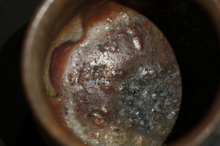 志野釉 柴燒茶碗-張膺康老師 