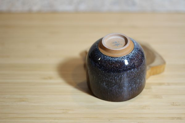 90ml 遠紅外線天目釉 直身圓口茶杯 酒杯 鶯歌名家葉敏祥作 