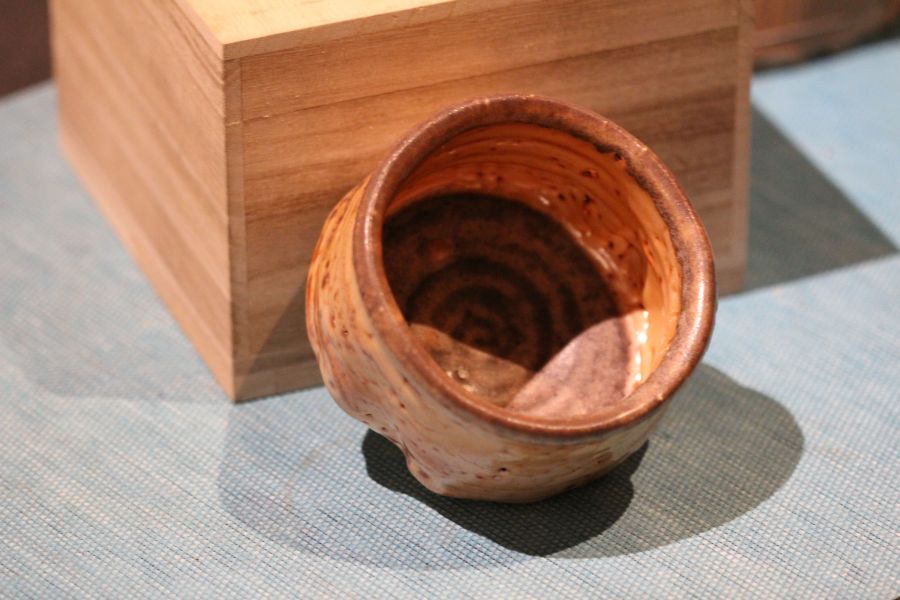 志野釉 柴燒茶碗-張膺康老師 