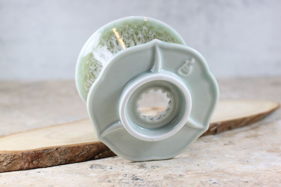 青苔綠 50度角 自然釉咖啡濾杯 鶯歌燒 台灣綠工藝 