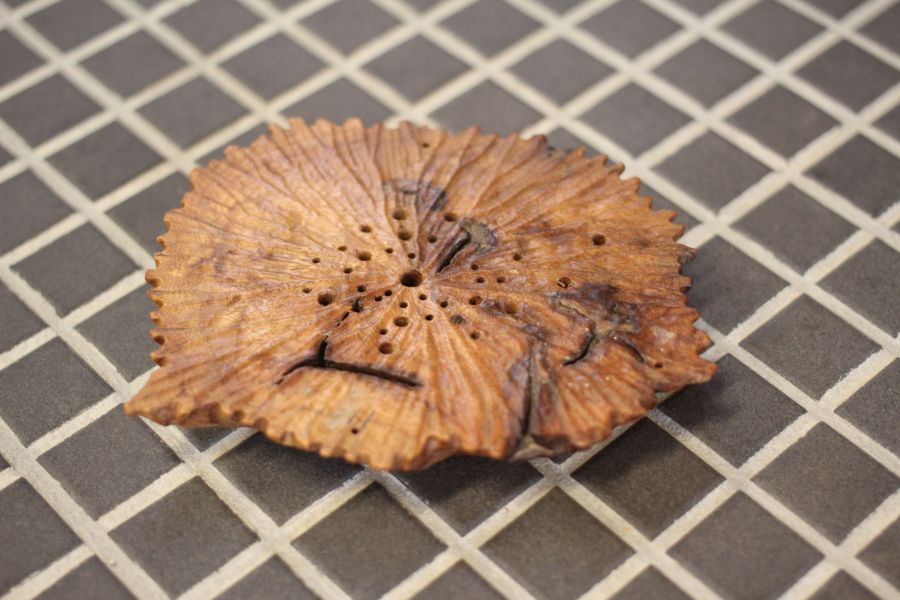 老樟木 奇木杯墊 手工荷葉紋 三峽日月坊出品 