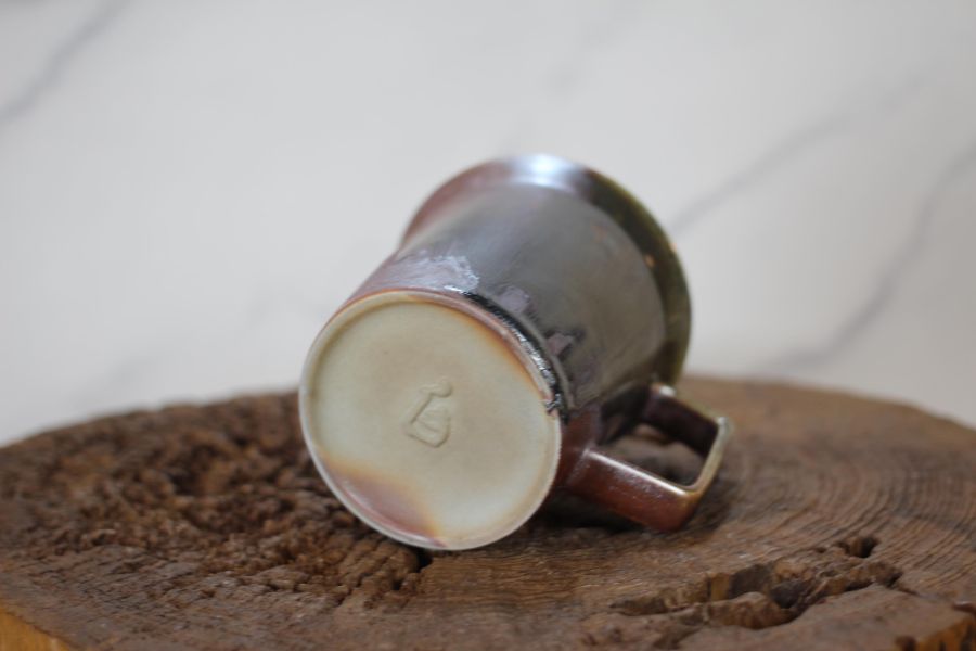 240ml 柴燒古銅金 方韻杯 咖啡杯 台灣鶯歌製 