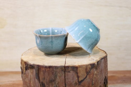 哥窯冰裂紋 幸福茶杯 名家葉敏祥作品 80ml 