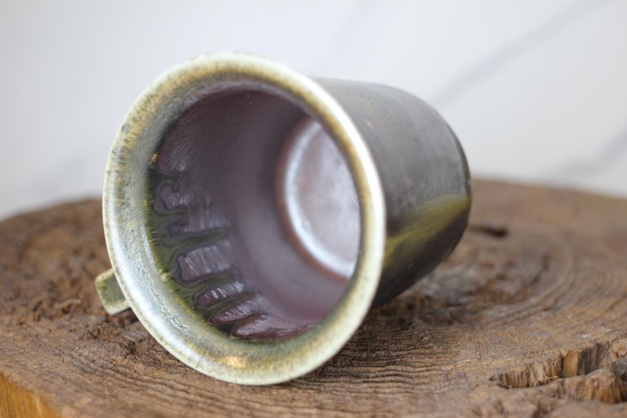 240ml 柴燒古銅金 方韻杯 咖啡杯 台灣鶯歌製 