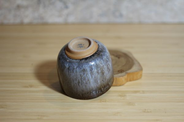 90ml 遠紅外線天目釉 直身圓口茶杯 酒杯 鶯歌名家葉敏祥作 