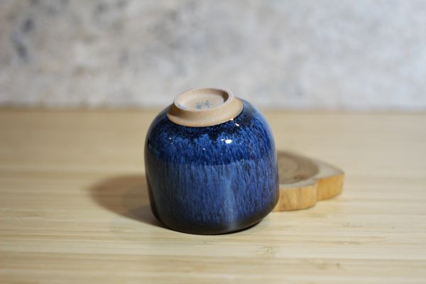 90ml 遠紅外線天目釉 直身圓口茶杯 酒杯 鶯歌名家葉敏祥作 