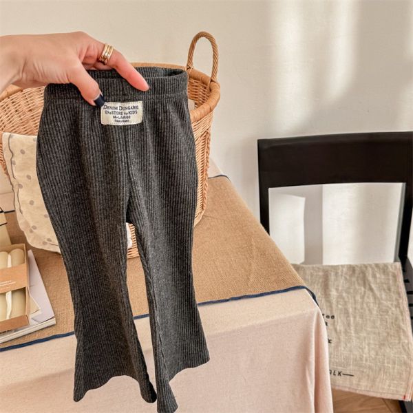 預購秋款女童百搭內搭喇叭褲尺寸80-130 