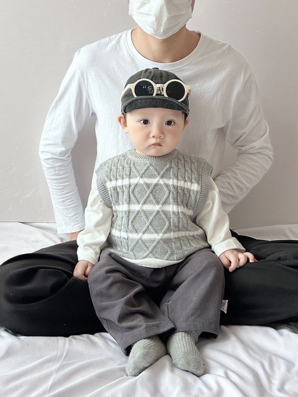 預購秋款男寶型男針織套裝尺寸73-110 