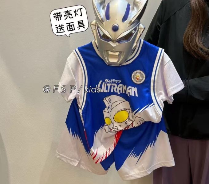 現貨男童奧特曼套裝附面具 