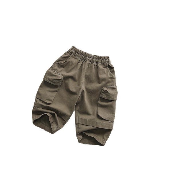 預購秋款男童工裝帥氣長褲尺寸80-130 