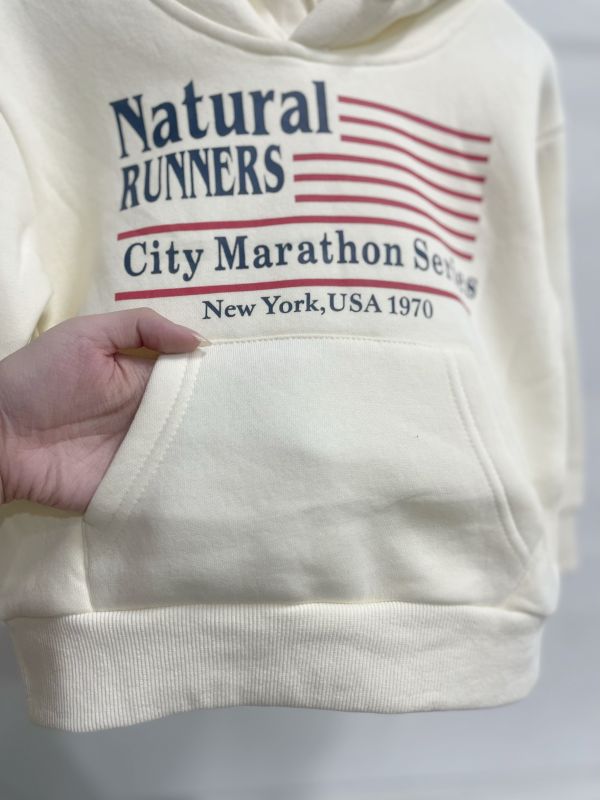 現貨冬款男女童美式字母薄絨帽T上衣尺寸05-17 