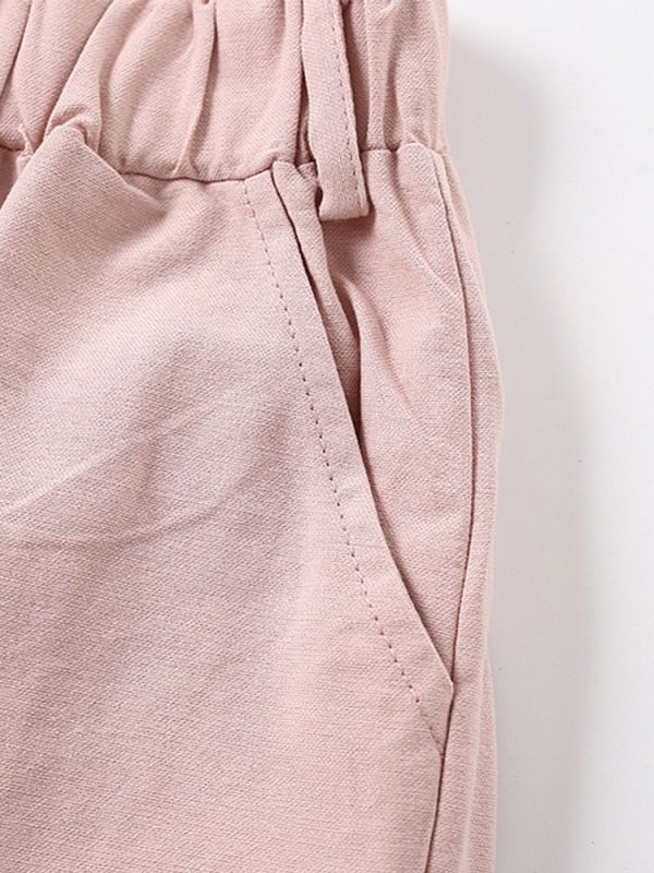 預購秋款女童百搭休閒長褲尺寸90-140 