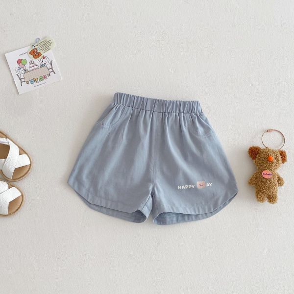 【預購】夏款--男童熊熊刺繡短褲 