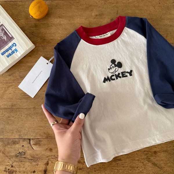 預購秋款男童米奇上衣尺寸90-140 