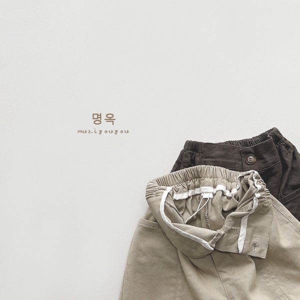 預購秋款男童森林系長褲尺寸80-130 