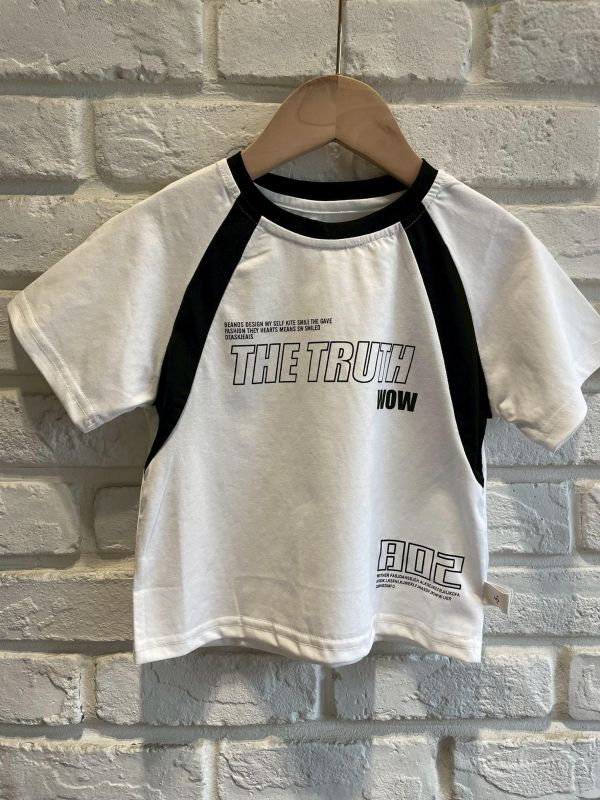 2685-2現貨夏款男童黑白潮T上衣尺寸90-130 