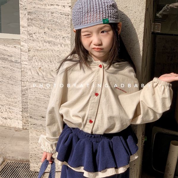 預購秋款男女童襯衫外套尺寸80-130 