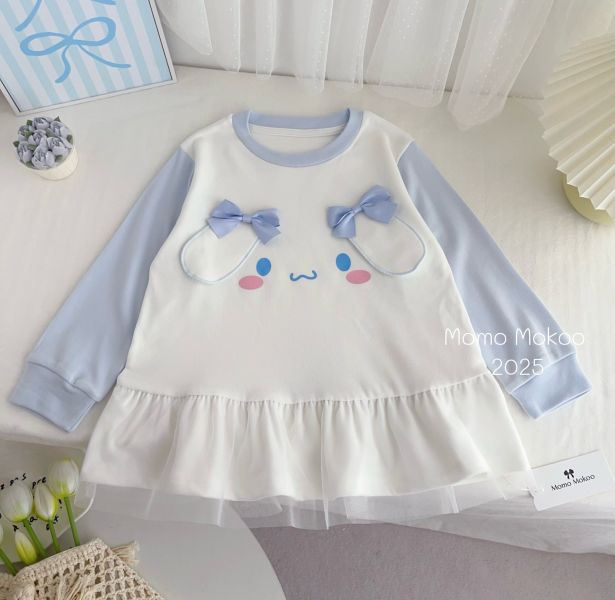 預購秋款女童可愛卡通造型裙尺寸100-140 