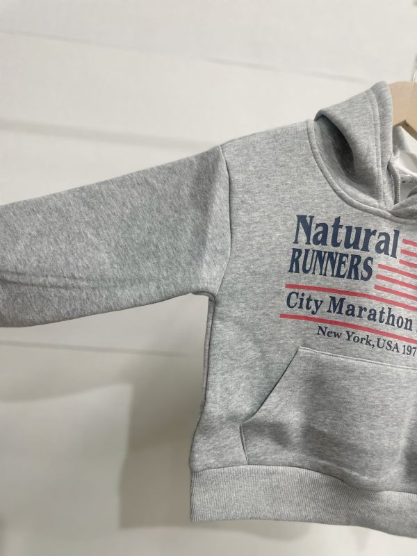 現貨冬款男童美式字母薄絨帽T上衣尺寸05-17 