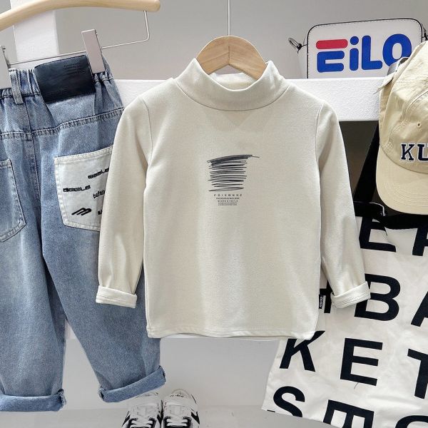 預購冬款男女童簡約德絨上衣尺寸100-150 