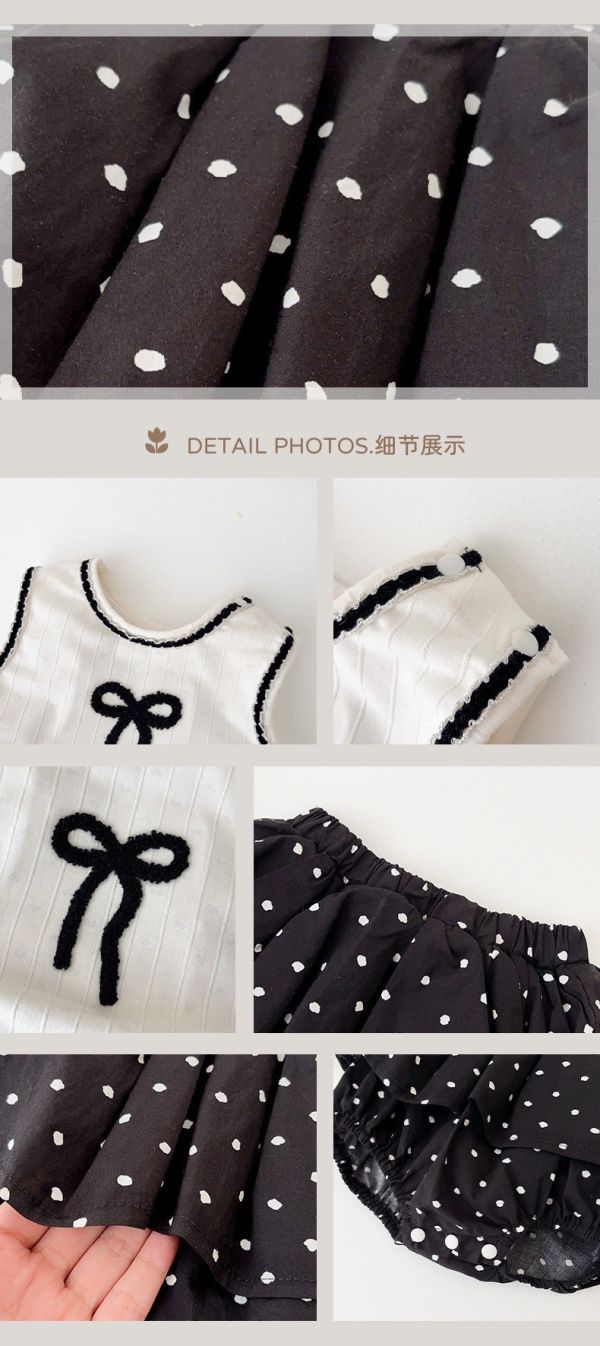 預購女童蝴蝶結背心套裝-回頭款必備 