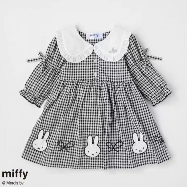 預購秋款女童日系米菲兔洋裝尺寸90-140 