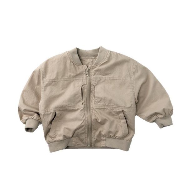 預購秋款男童森林系百搭防風風衣外套 